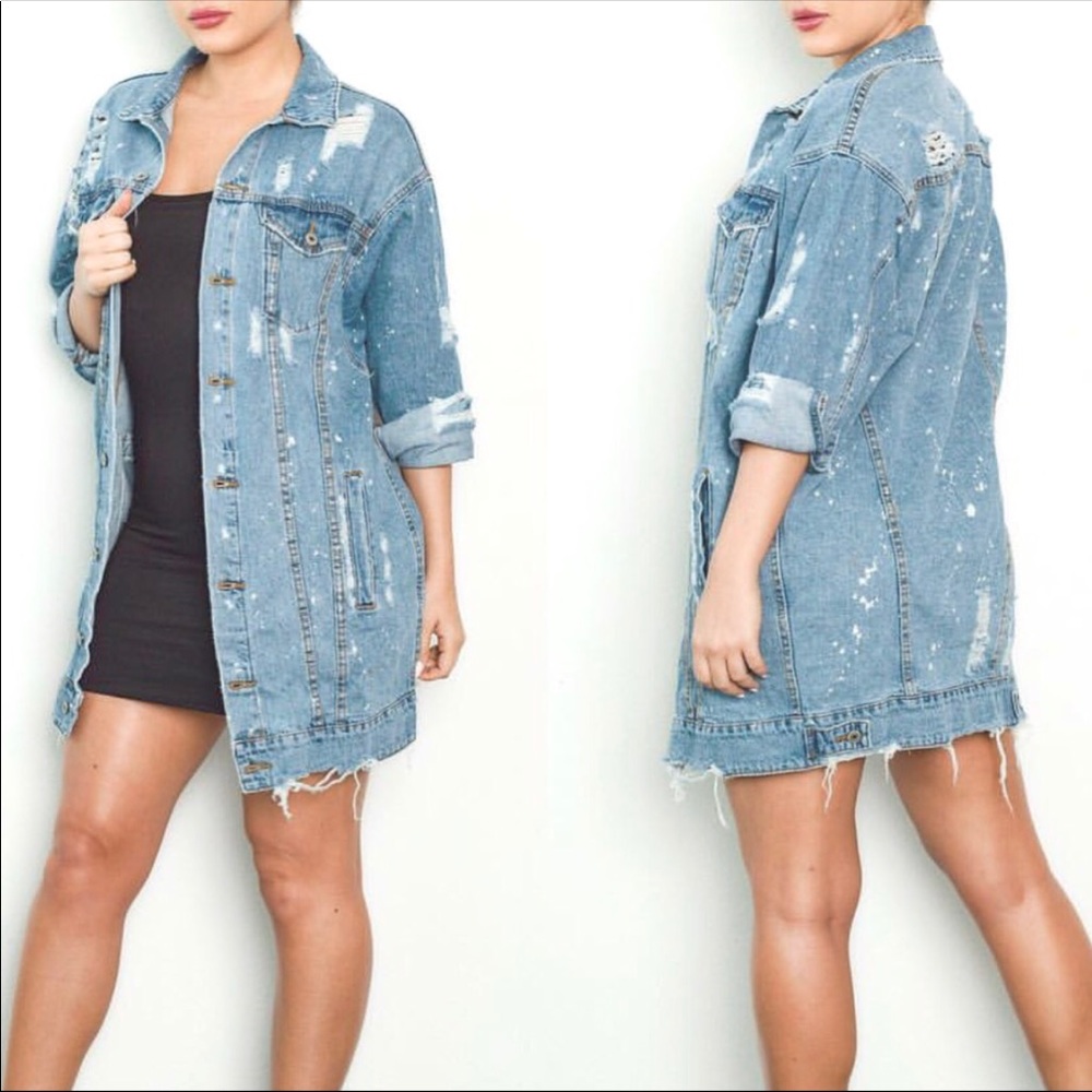 Distressed Denim Jacket